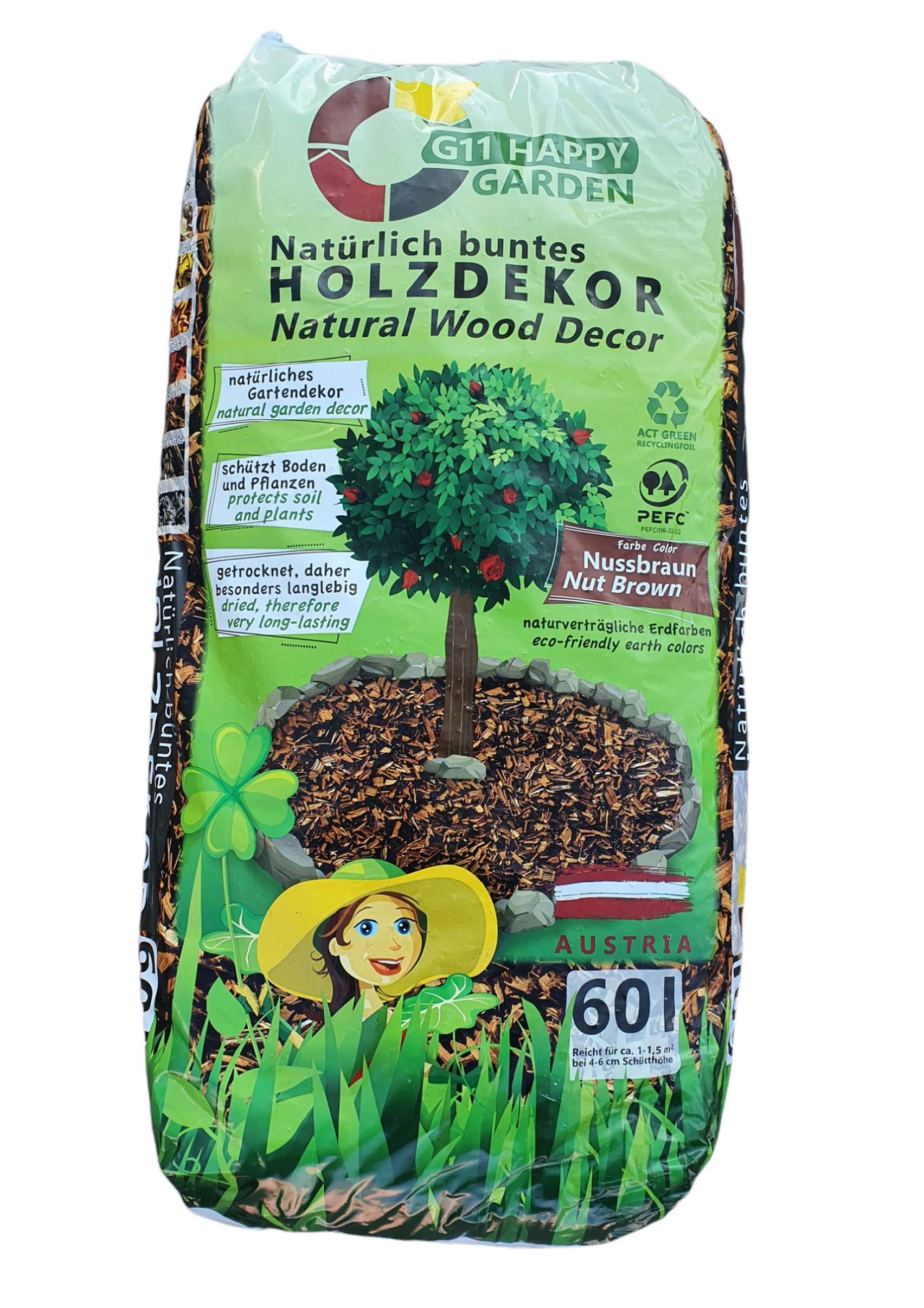 HappyGarden- Nussbraun 60L - Smeđa sječka (39/P)